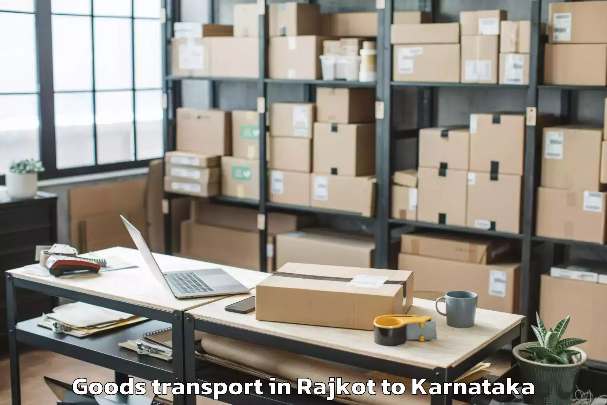 Trusted Rajkot to Hosanagara Goods Transport